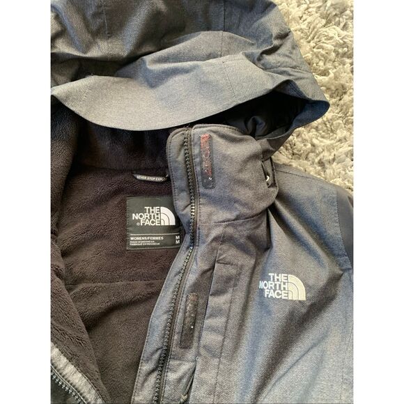 The North Face Inlux Insulated HYVENT black JACKET COAT sz M - Picture 8 of 9